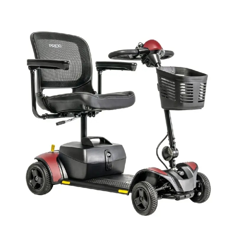 Scooter électrique - Gogo Elite Traveller - 4 roues - 6km/h - rouge - Poids max. 136kg