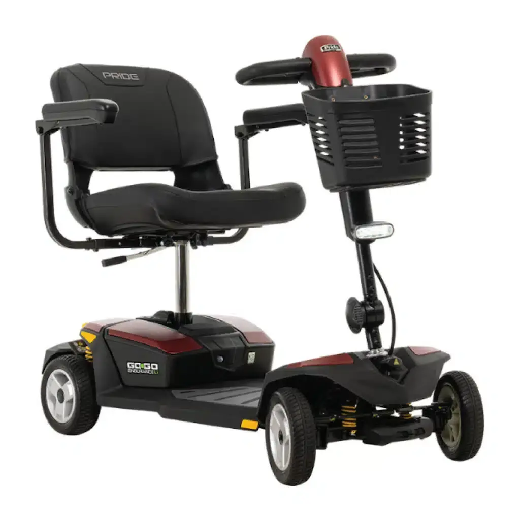 Elektroscooter - Gogo Endurance - 4 Räder - 6km/h - rot