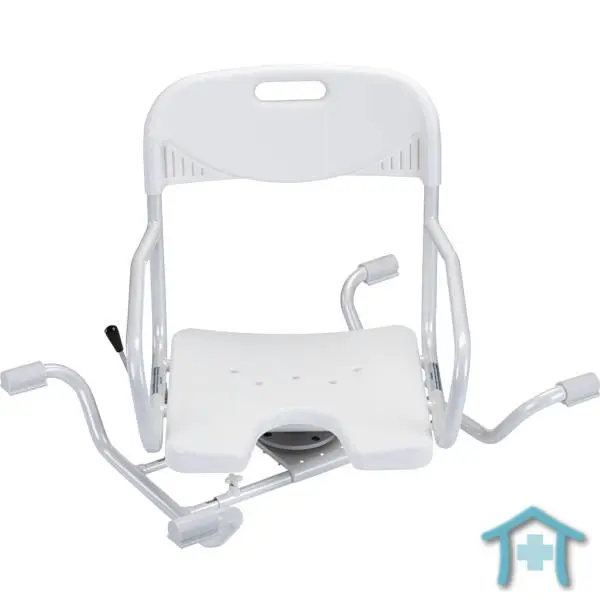 Siège de bain - Bano - blanc - avec accoudoirs - assise pivotante