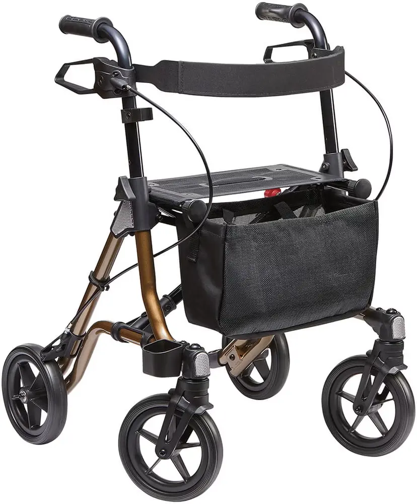 Rollator - Taima M GT - 4 roues - Aluminium - pliable - bronze 