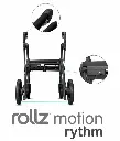 Rollator ROLLZ MOTION RHYTHM - 1 Laser -  Rollz Gestellfarbe matt schwarz