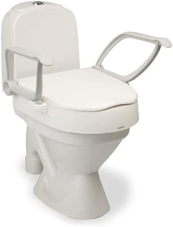 Rehausse de toilette CLOO avec accoudoirs - hauteur et inclinaison réglable 6 - 10cm