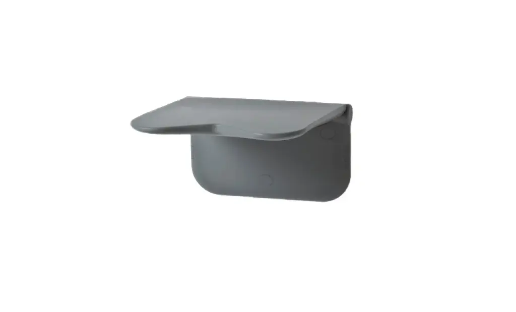 Siège de douche mural RELAX - couleur gris - sans accoudoirs - sans pieds - sans coussin de dossier