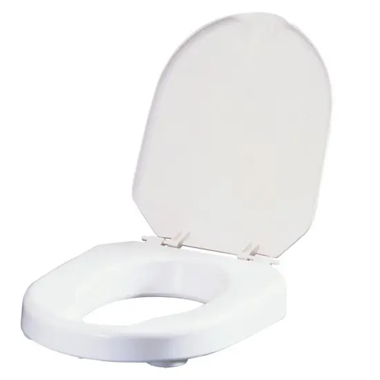 Surélévation de toilettes HI-LOO avec couvercle - hauteur 6cm