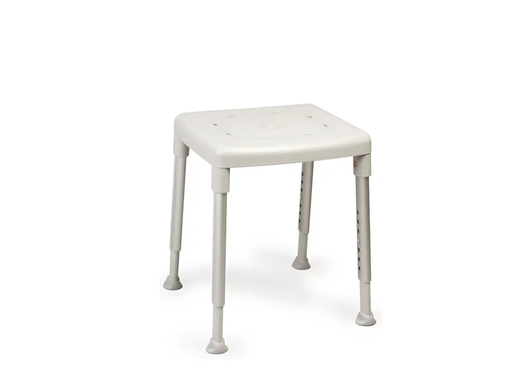 Tabouret de douche SMART rectangulaire - version standard -  hauteur 42-57cm -  couleur gris