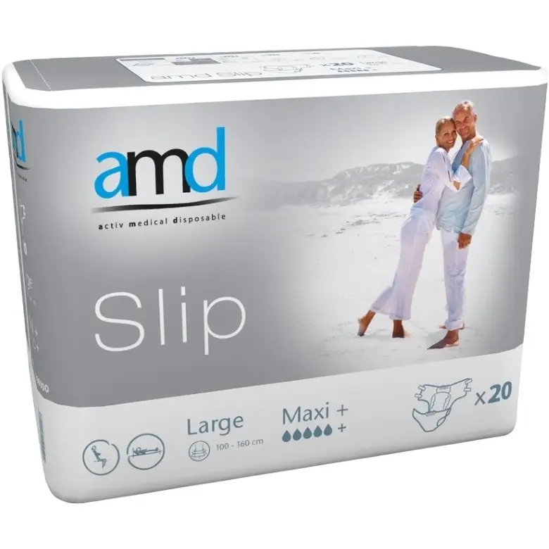 Change complet - AMD - Slip - Maxi+ - Taille L - 4200ml - 20 unités 