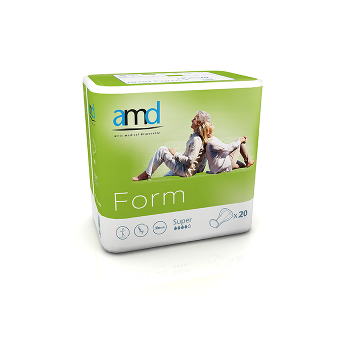 Protection anatomique - AMD Form - Super - 4 gouttes - 20 unités