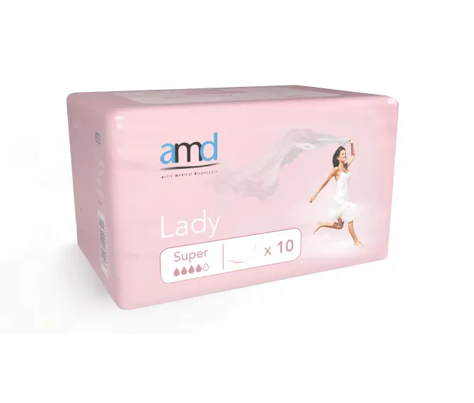 Protection féminine - AMD - Lady - Super - 4 gouttes - 10 unités