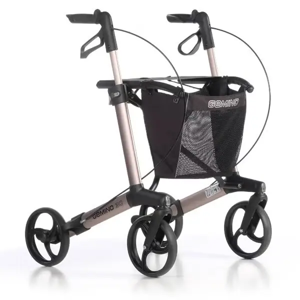 Rollator - Gemino 30 - 4 roues - Champagne - Taille M
