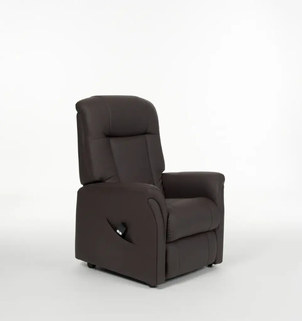 Fauteuil releveur ONTARIO II SKAI brun