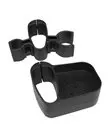 Porte-canne pour rollator Leopard, Gepard, Buffalo, Panda et Lion (set avec porte-canne et gobelet)