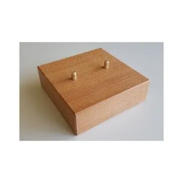 [4640] Plot de surélévation - bois - Longueur 14cm - Largeur 14cm - Hauteur 4.5cm - inférieur