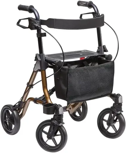 [5086] Rollator - Taima M GT - 4 Räder - Aluminium - faltbar - Bronze