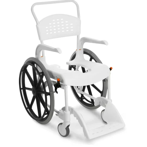 [1922] Chaise douche-toilette CLEAN roues 24 - couleur blanc