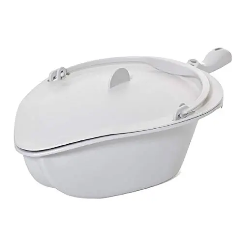 [4750] Becken mit Deckel Original - Farbe grau