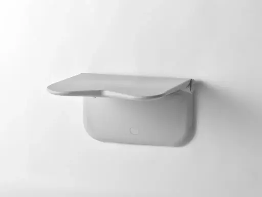 [5585] Siège de douche mural RELAX - couleur blanc - sans accoudoirs - sans pieds - sans coussin de dossier