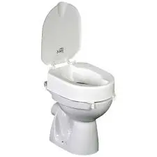 [5893] Toilettensitzerhöhung HI-LOO mit Deckel - Höhe 10cm