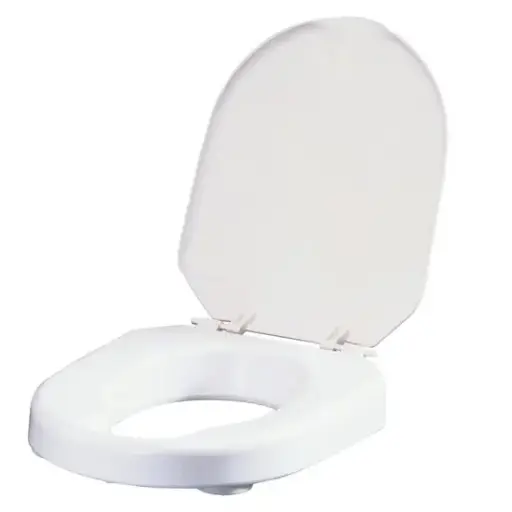 [5894] Toilettensitzerhöhung HI-LOO mit Deckel - Höhe 6cm
