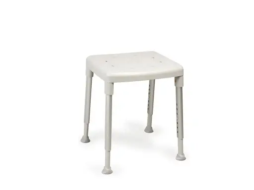 [6015] Duschhocker SMART rechteckig - Version standard -  Höhe 42-57cm -  Farbe grau