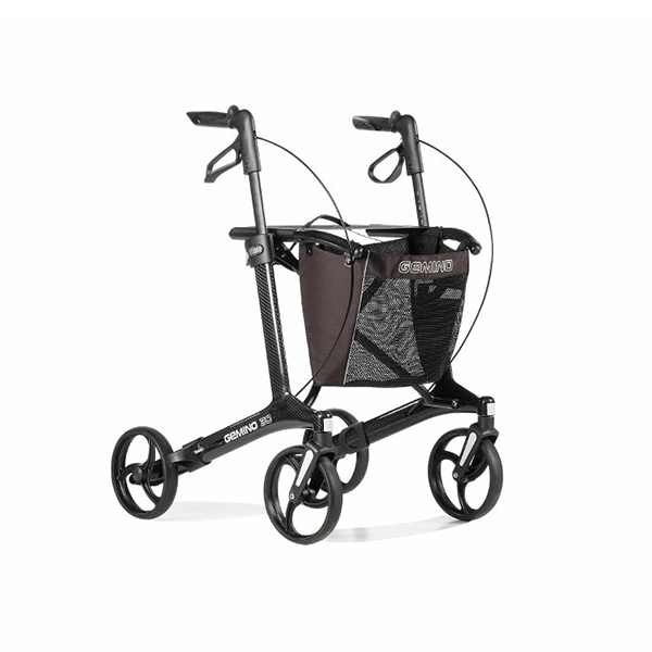 [6273] Rollator - Gemino 30 Comfort - 4 Räder - faltbar - Carbon