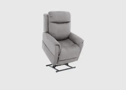 [6278] Fauteuil releveur - Confort Plus - microfibre - 4 moteurs - gris