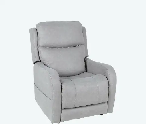 [6279]  Fauteuil releveur - Confort Plus - microfibre - 2 moteurs - gris