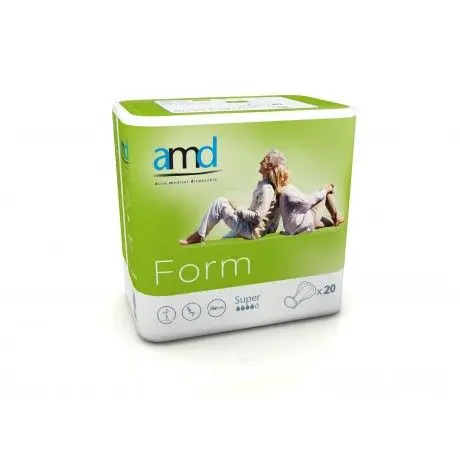 [6526] Anatomische Inkontinenzeinlage - AMD Form - Super - 4 Tropfen