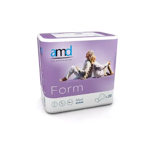 [6527] Anatomische Inkontinenzeinlage - AMD Form - Maxi - 5 Tropfen