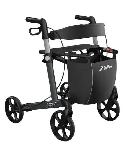 [17058] Rollator Leopard M - Aluminium - Anthracite HS 55 cm 