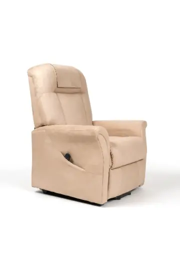 [17105] Fauteuil releveur ONTARIO II tissu beige 
