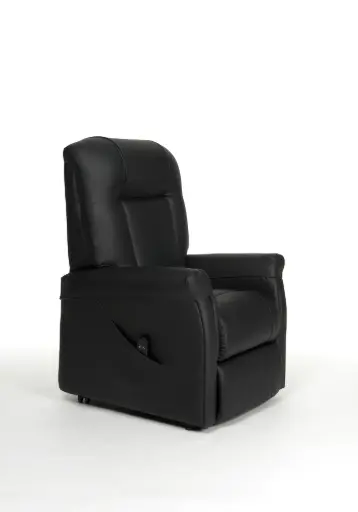[17107] Fauteuil releveur ONTARIO II skai noir