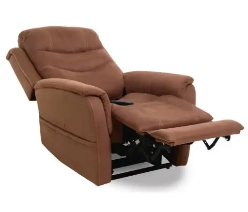 [17173] Fauteuil releveur - Confort Plus - microfibre - 4 moteurs - marron